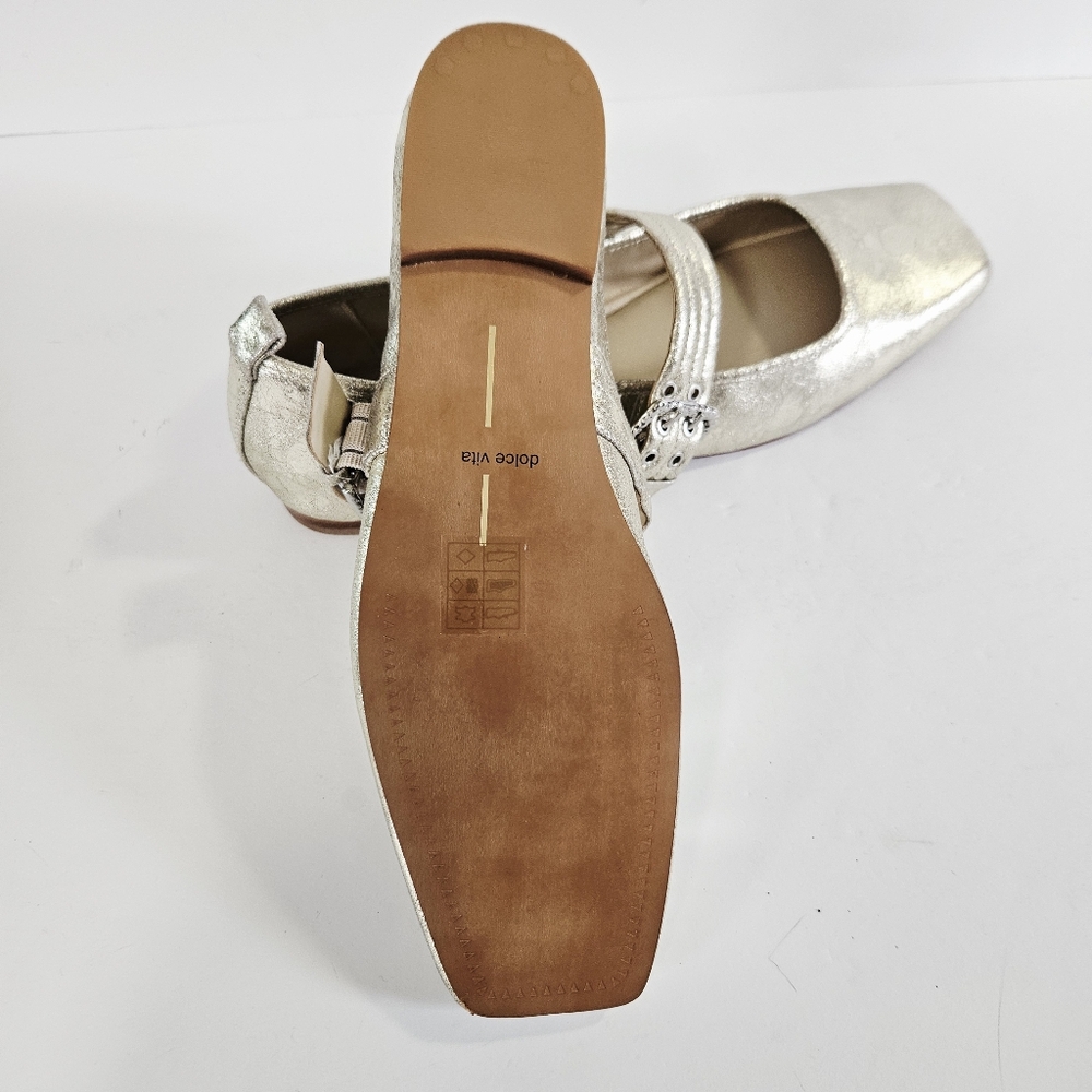 NWOB Anthropologie Dolce Vita Arora Buckled Mary Jane Square Toe Ballet Flats 12 - Picture 13 of 14